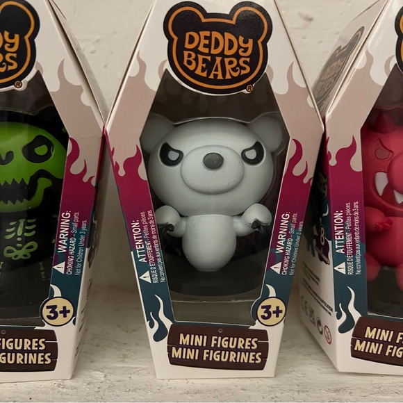3X NEW Deddy Bears Coffin Window Spekter/ Bones /Beezlebear Mini Figures - Picture 4 of 5